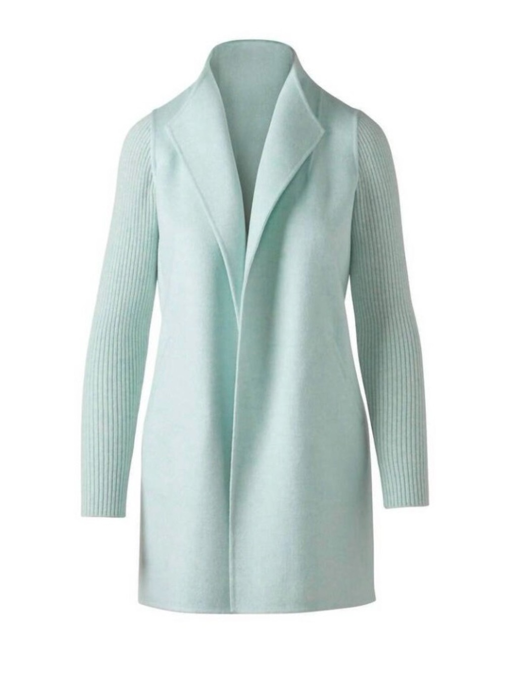 KINROSS Rib Sleeve Coat in Seaglass Size Medium NWOT